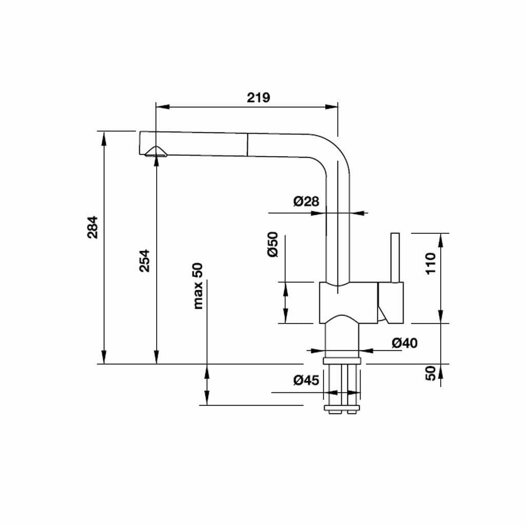 Vòi rửa bát Blancolinus-S Chrome 565.68.250