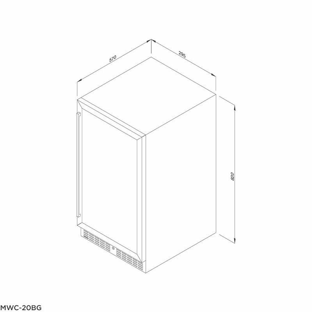 Tủ Bảo Quản Rượu Malloca MWC-20BG