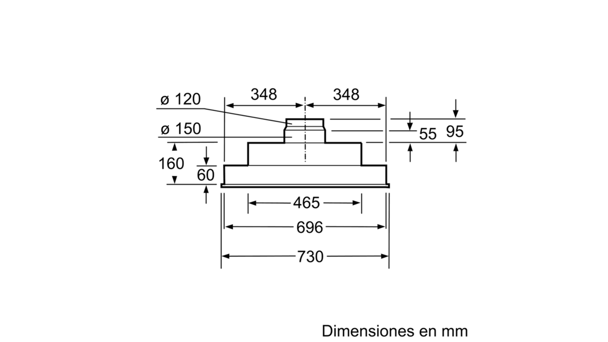 MÁY HÚT MÙI BOSCH DHL755BL – CÔNG SUẤT MẠNH – KHỬ SẠCH MÙI