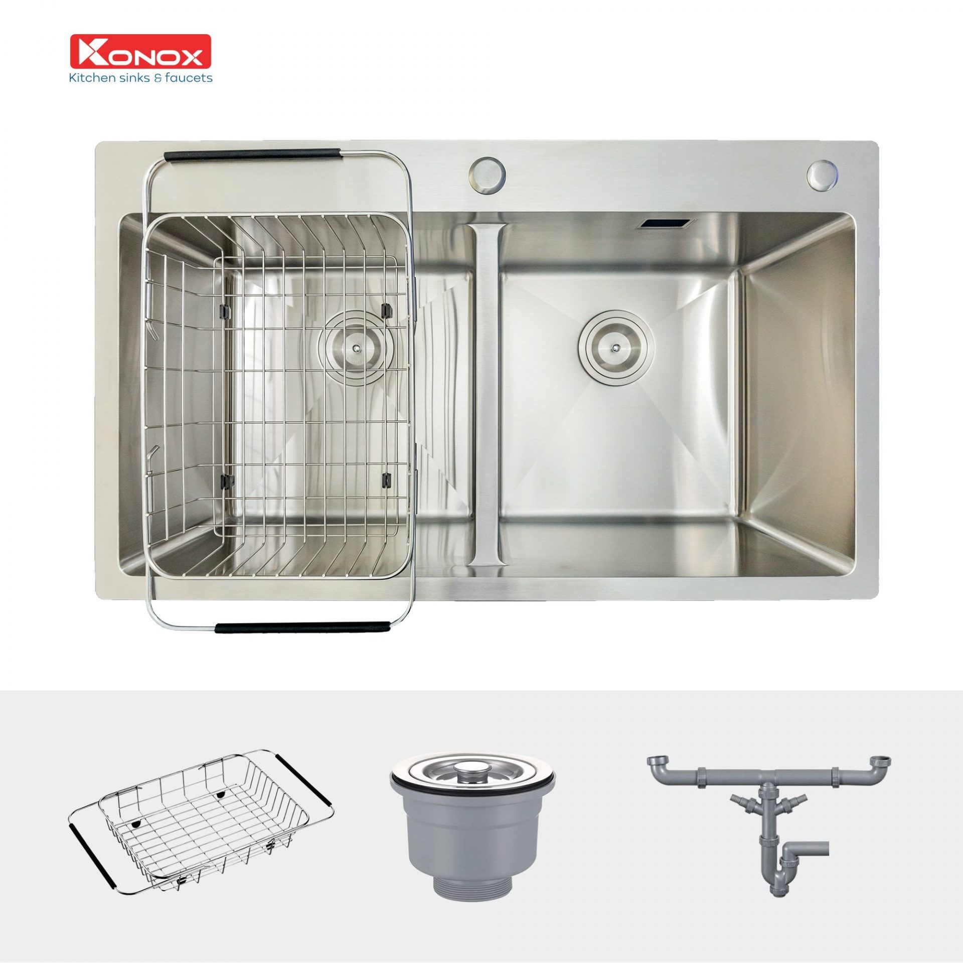 Chậu Rửa Bát Inox KONOX Overmount sink KN8248DOB