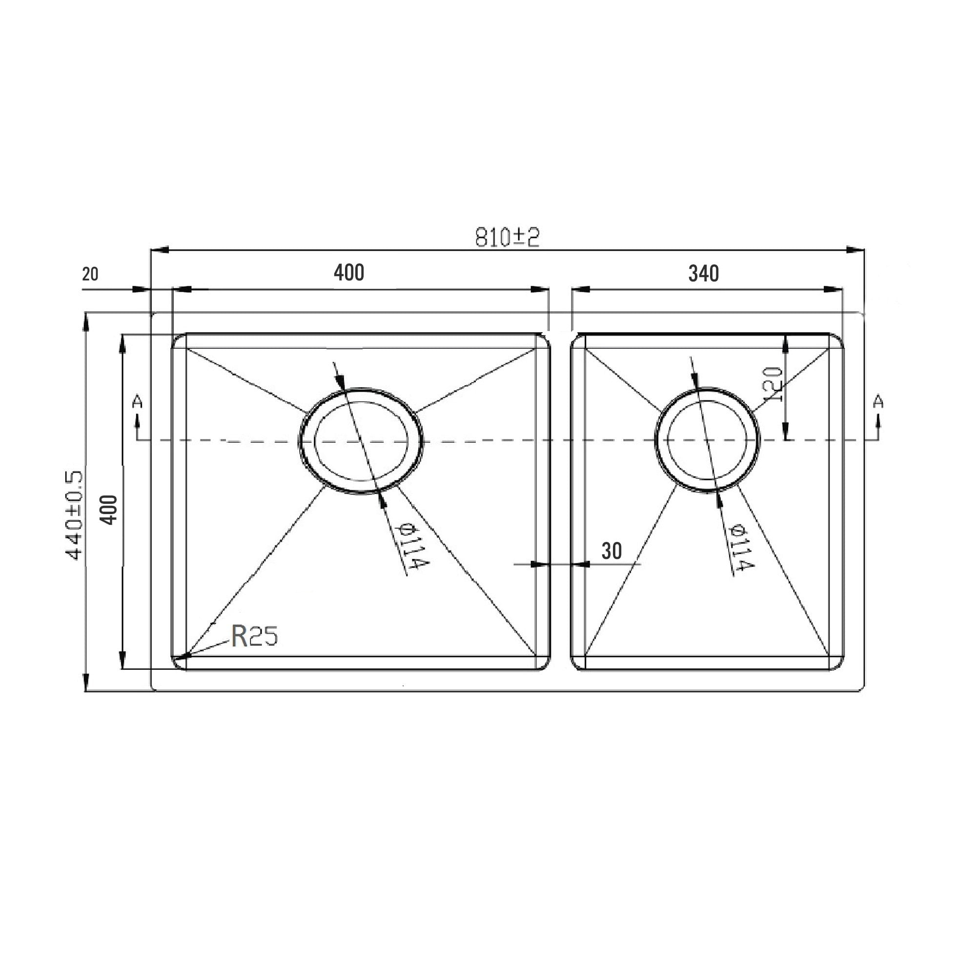 Chậu Rửa Bát Inox KONOX Undermount sink KN8144DU