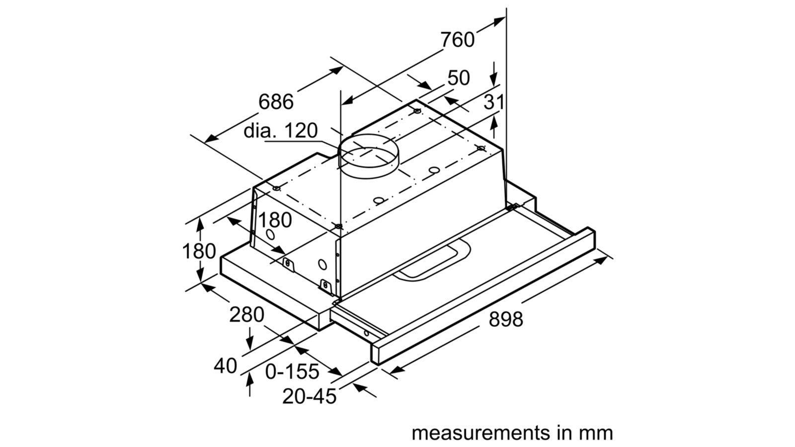 Máy hút mùi Bosch DHI923GSG