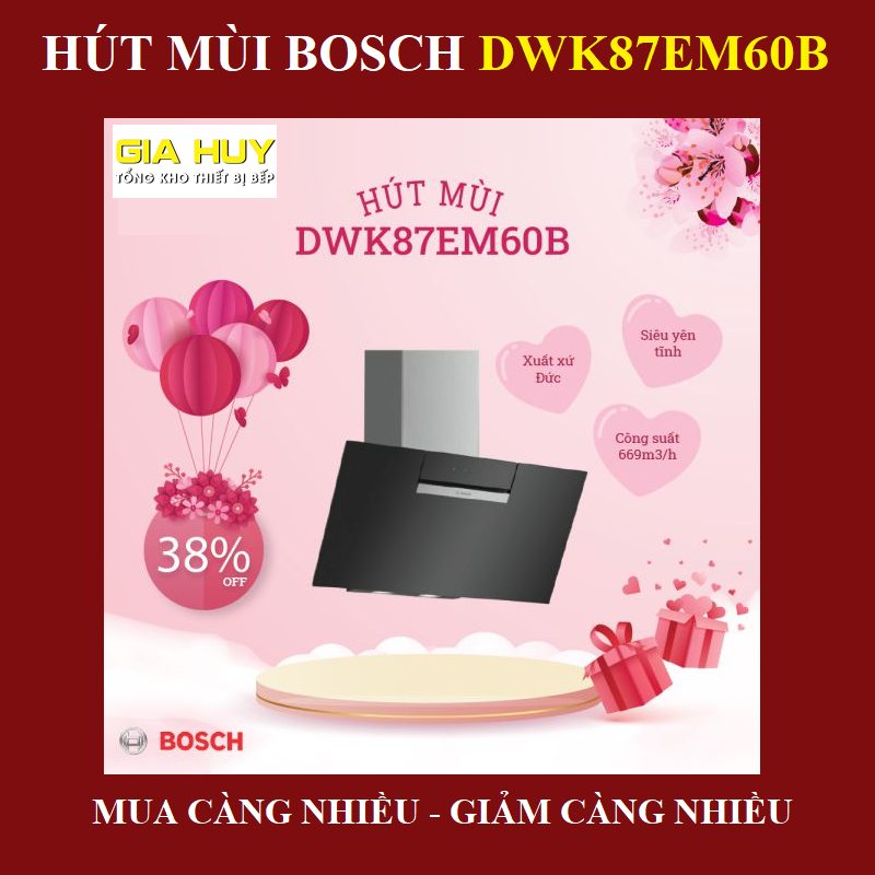 Máy Hút Mùi Bosch DWK87EM60B