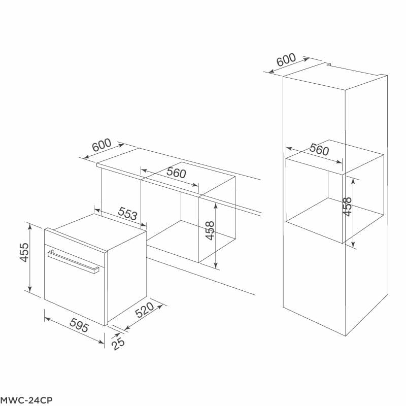 Tủ bảo quản rượu Malloca MWC – 24CP