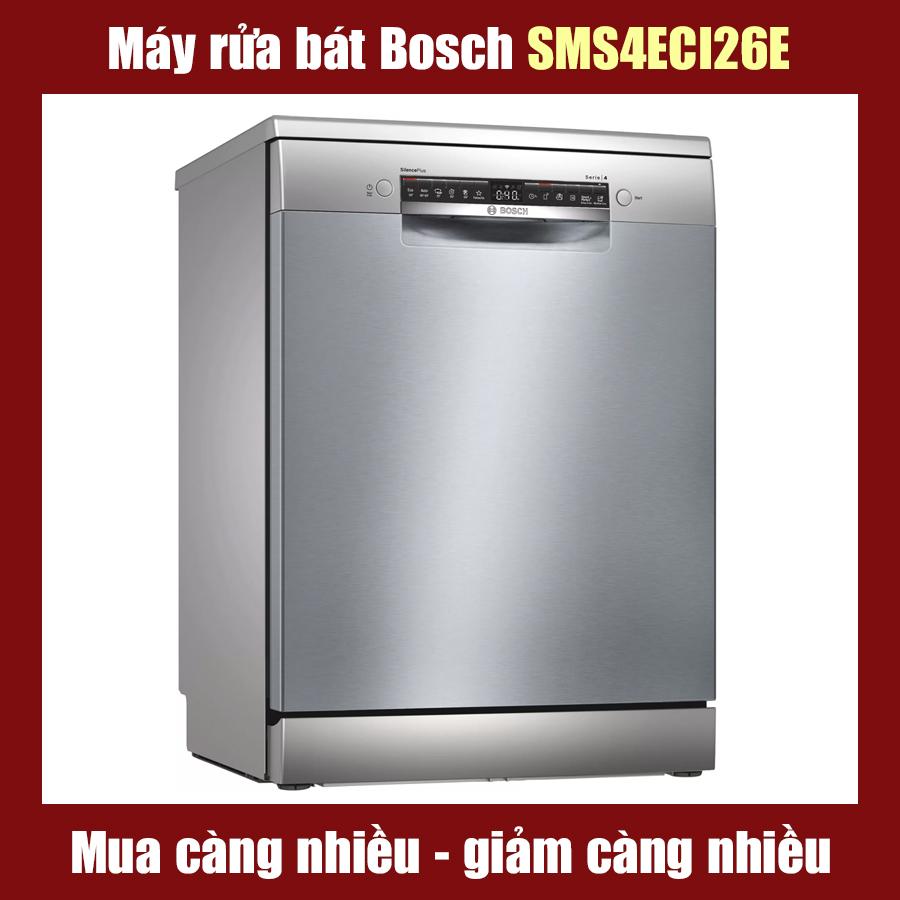 Máy Rửa Bát BOSCH SMS4ECI26E Serie 4