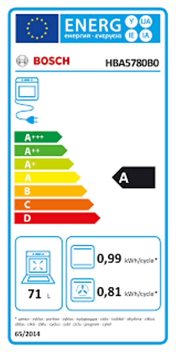 Lò Nướng Bosch HBA5780B0 Serie 6