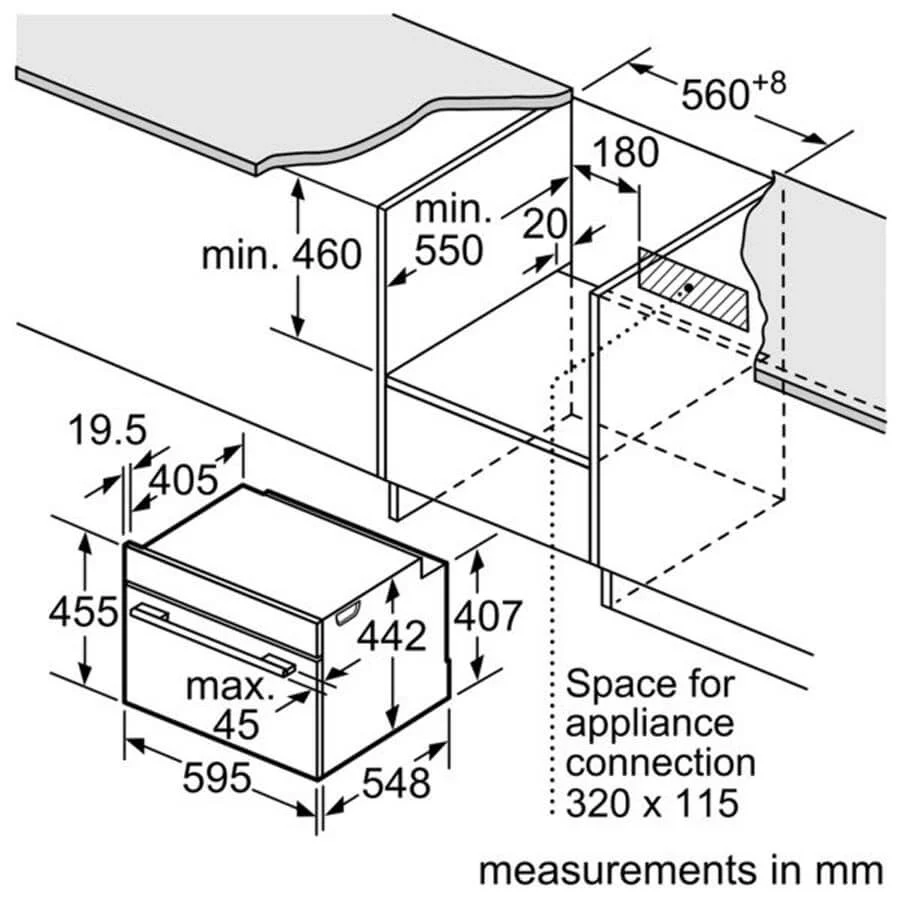 Lò nướng kết hợp vi sóng Bosch CMG656BS6B