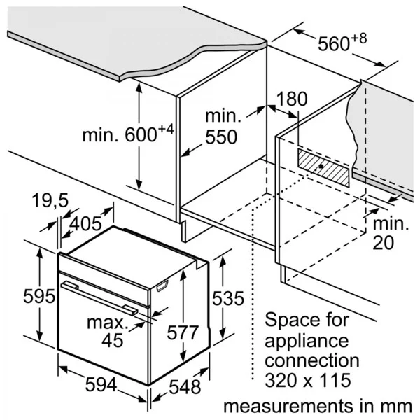 Lò Nướng Bosch HBG6764S6B Serie 8