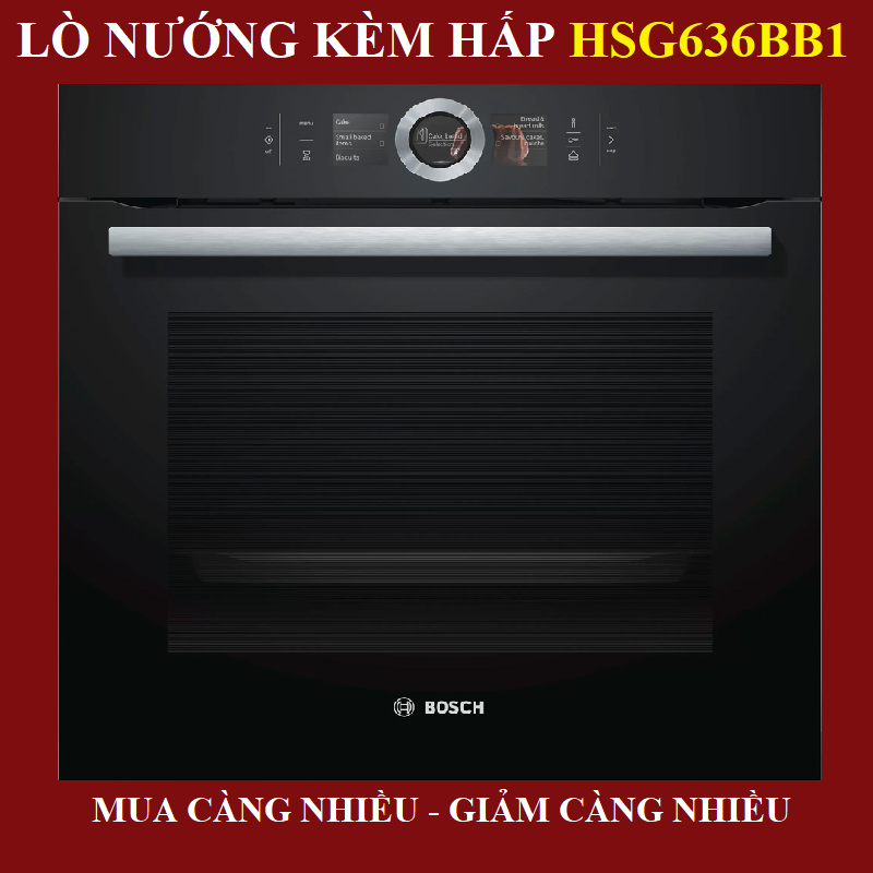 Lò nướng kèm hấp BOSCH HSG636BB1