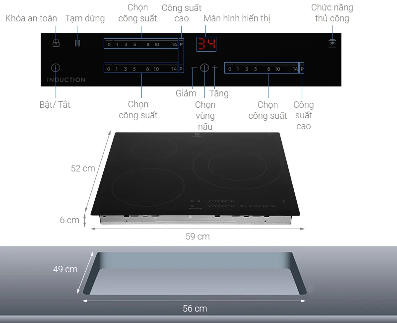 Bếp từ Electrolux LIT60342