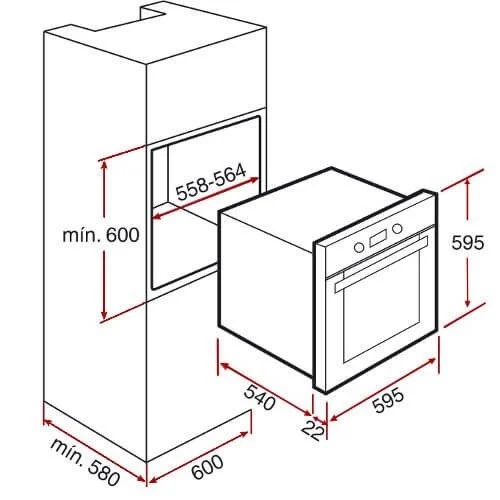 Lò nướng âm tủ Electrolux EOC5400AOX