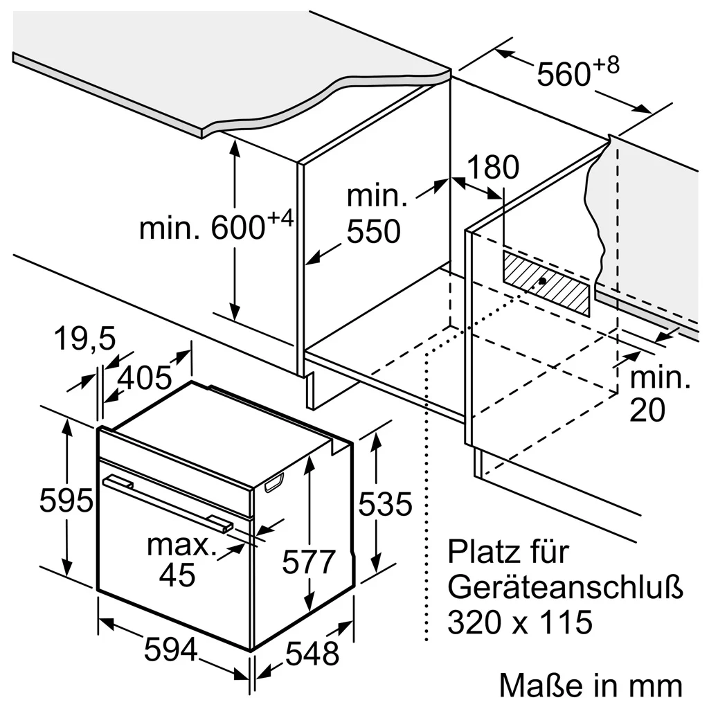 Lò nướng kèm hấp BOSCH HSG636BB1