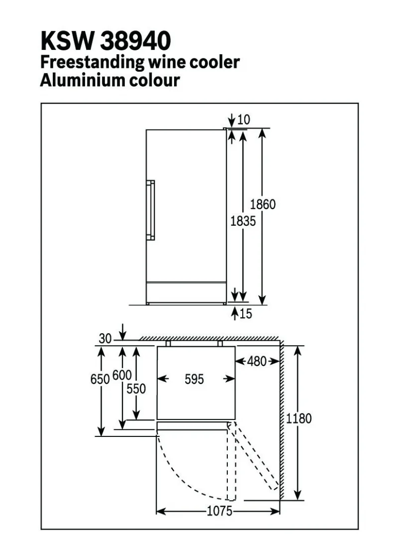 Tủ rượu Bosch KSW38940