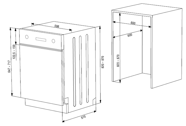 Máy rửa bát Hafele HDW-HI60C 533.23.120