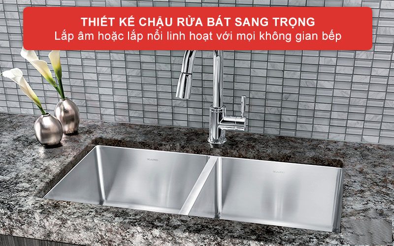 CHẬU RỬA BÁT BLANCO QUATRUS R15 400/400-IU