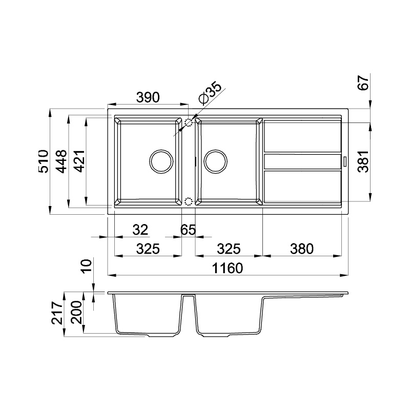 Chậu đá Malloca Tortora K- 50043