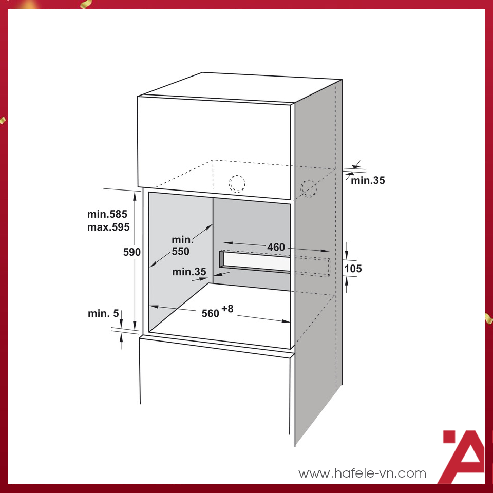 LÒ NƯỚNG KÈM HẤP HAFELE HSO-8T72A 538.61.461