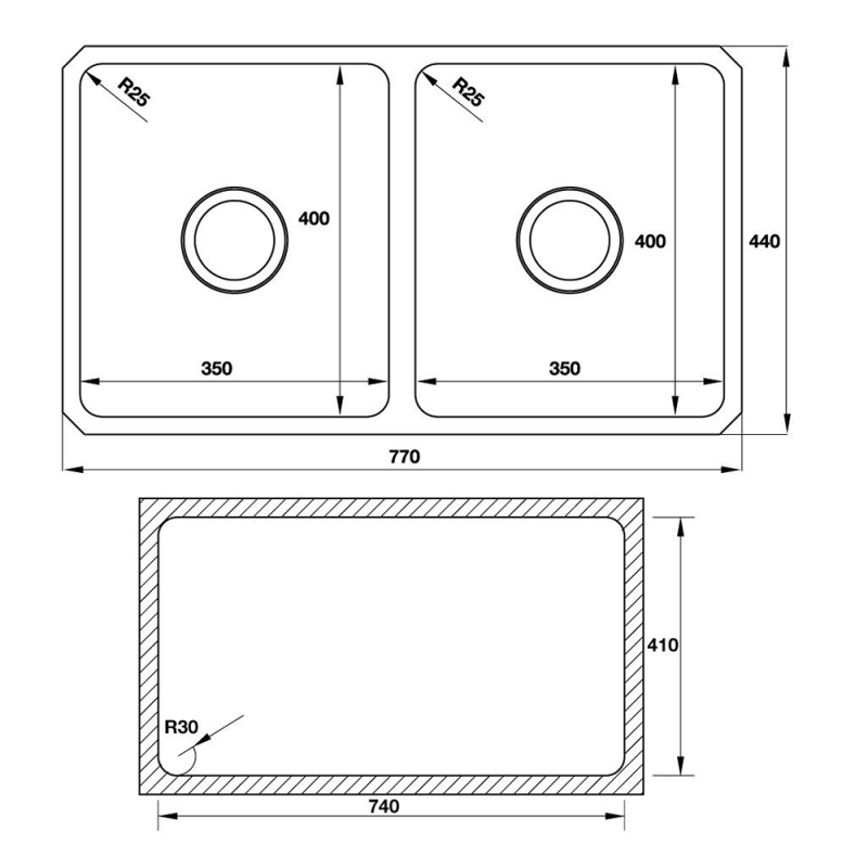 CHẬU RỬA BÁT ÂM HAFELE HS-S7744