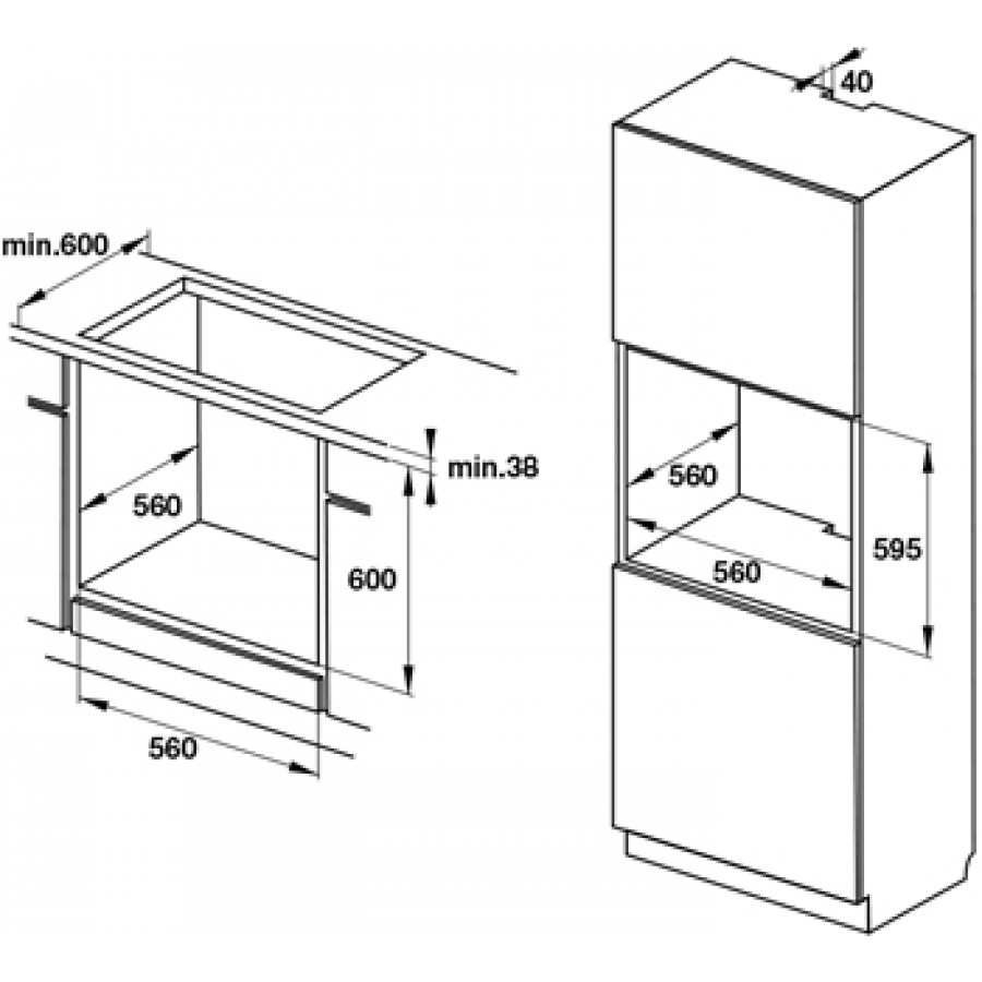 LÒ NƯỚNG HAFELE HO-KT60C 534.05.571