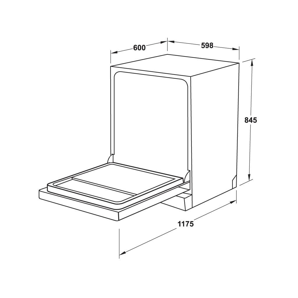 MÁY RỬA BÁT HAFELE HDW-F60EB 538.21.310