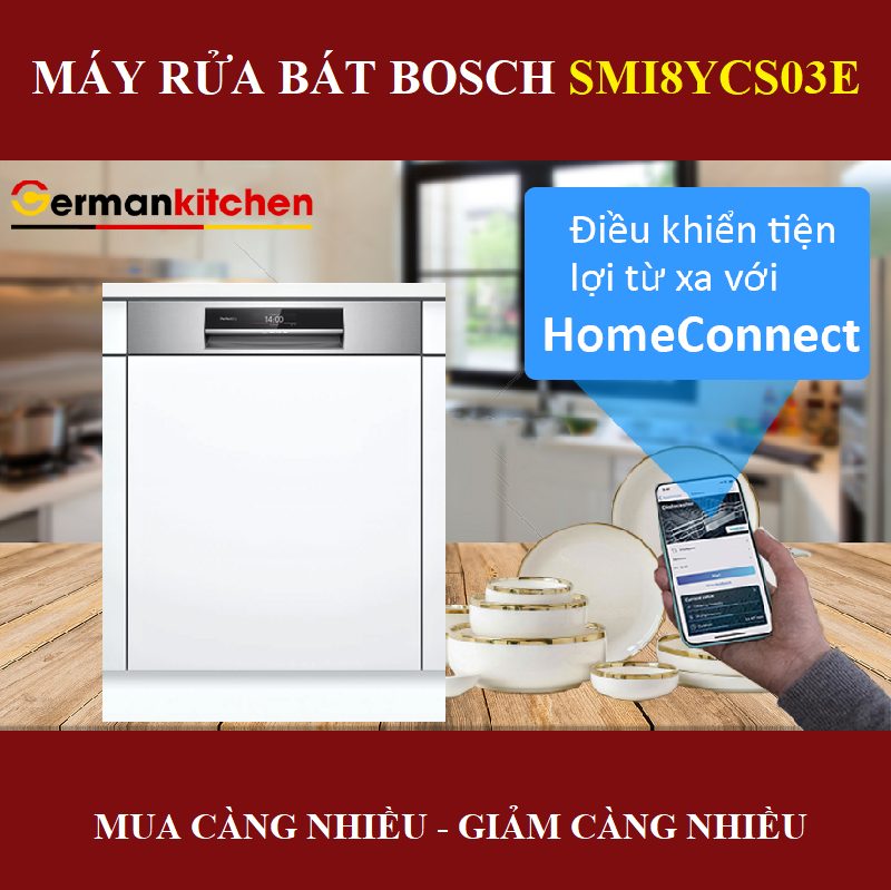 Máy rửa bát Bosch SMI8YCS03E