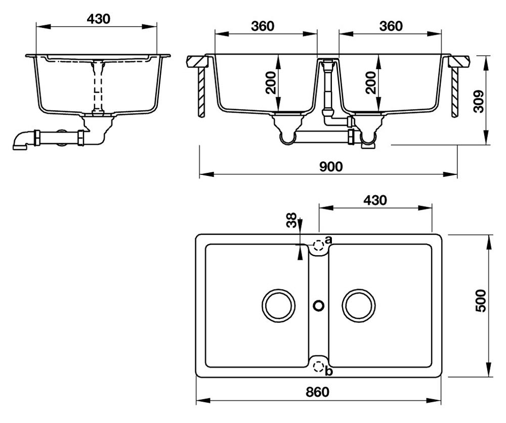 CHẬU ĐÁ HAFELE HS19-GEN2S90 570.36.400