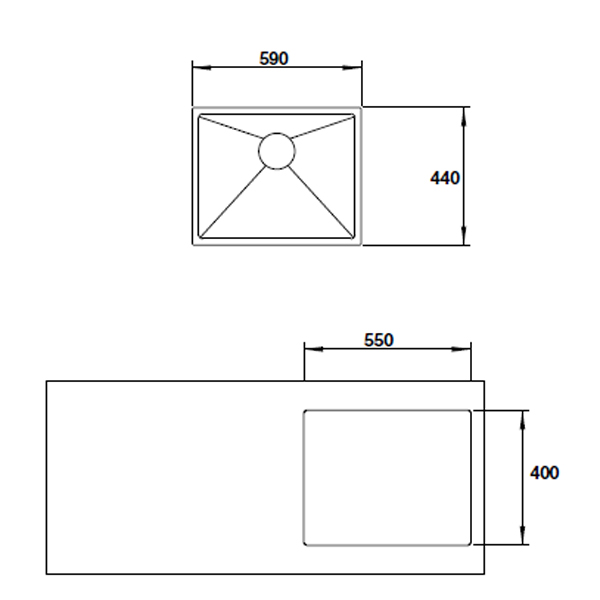 Chậu đơn inox Hafele 4219F 567.20.397