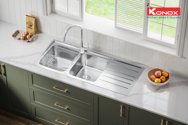 CHẬU RỬA BÁT KONOX EUROPEAN ARTUSI KS11650 1D BÀN TRÁI