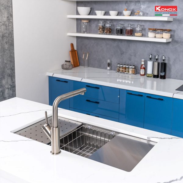 CHẬU RỬA CHÉN BÁT KONOX WORKSTATION – UNDERMOUNT SINK KN8644SU DEKOR