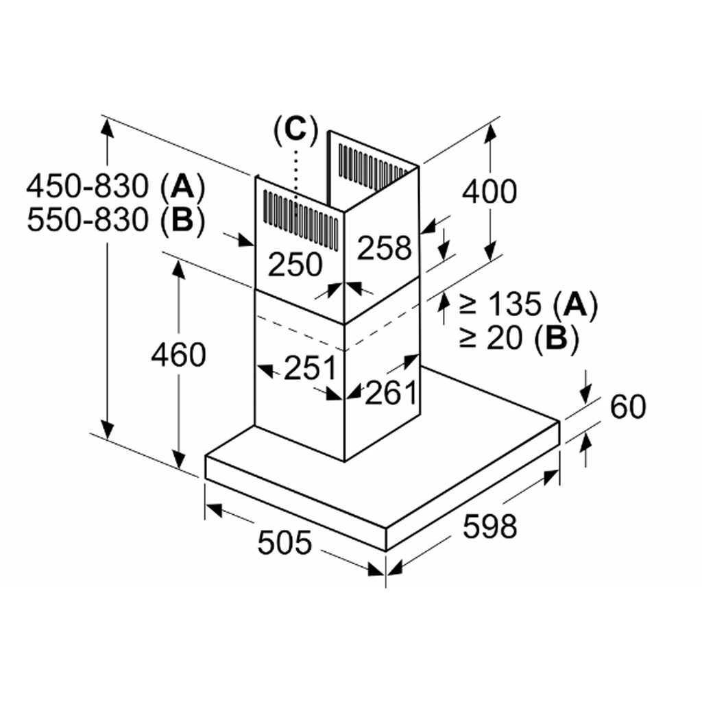 MÁY HÚT MÙI BOSCH DWB67BK61T